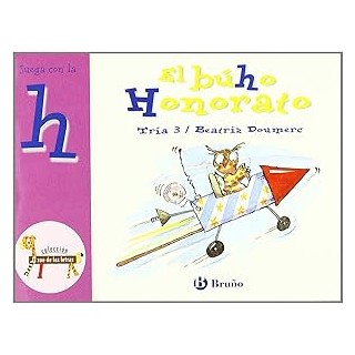 El búho Honorato. Juega con la "h". Tría 3.